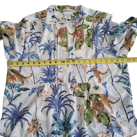 Bon Worth Jungle Animal Print Women's Top MP - Picture 6 of 6